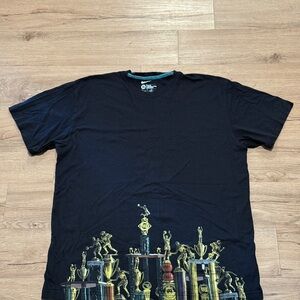 Lebron James Vintage Trophy Graphic T Shirt Size XL Black